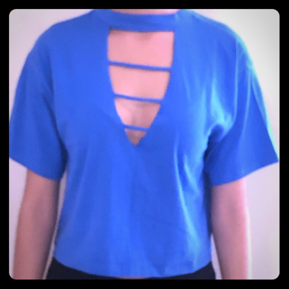 Small Royal Blue Crop Top